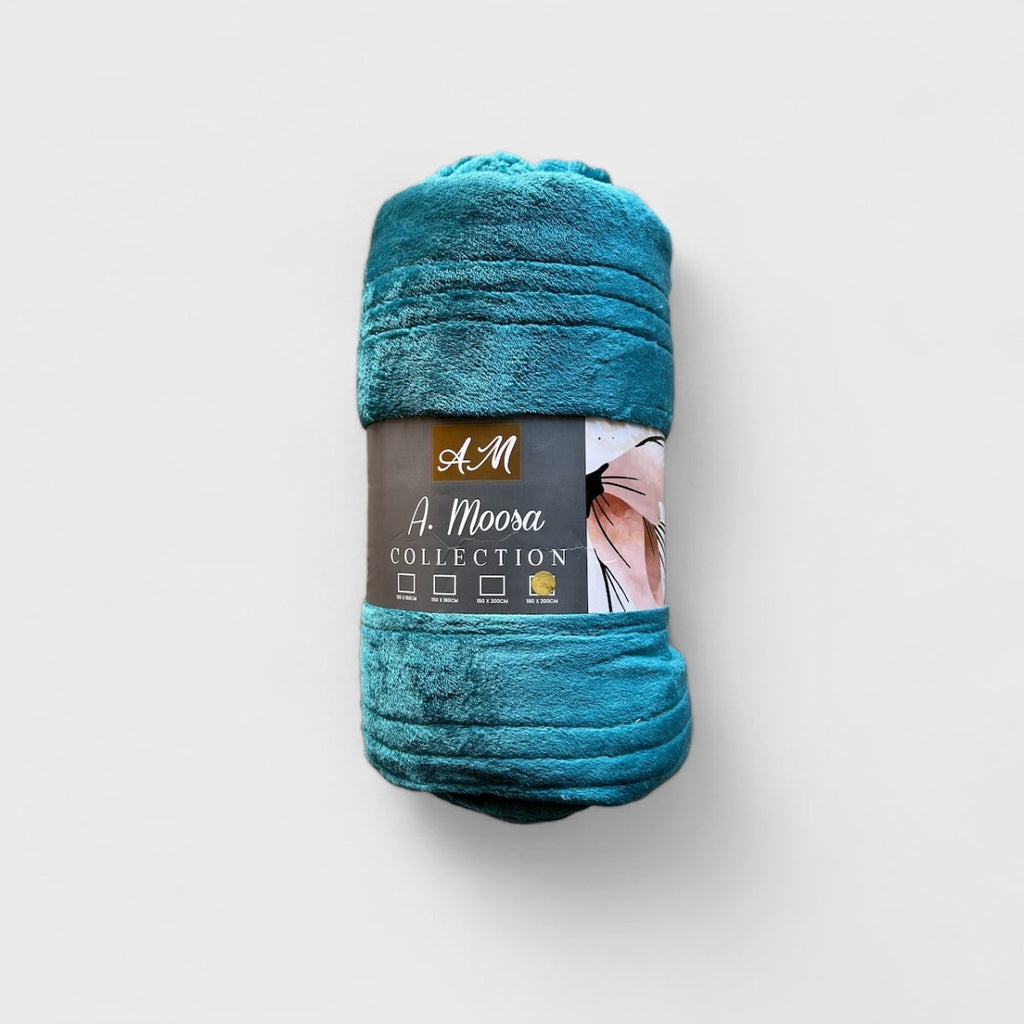Ribbed Flannel Fleece Throw - 180 x 200 cm - StylePhase SA