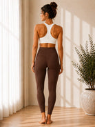 Ribbed Ladies Tights-Brown - StylePhase SA
