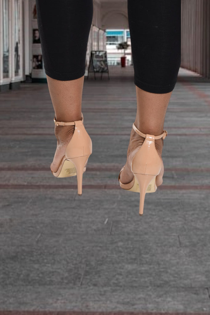 Rosey Nude Strap Heels - StylePhase SA