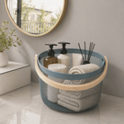 Round Nordic Mesh Storage Basket - 25 x 19 cm - Home Phase