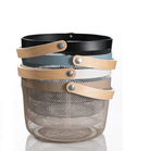 Round Nordic Mesh Storage Basket - 25 x 19 cm - Home Phase