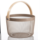Round Nordic Mesh Storage Basket - 25 x 19 cm - Home Phase