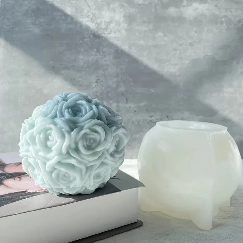 Round Rose Scented Candle - StylePhase SA