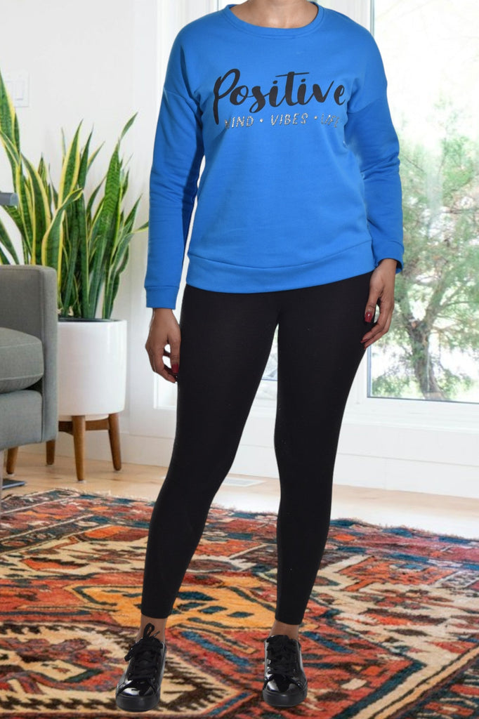 Royal Positive Vibes Sweater - StylePhase SA