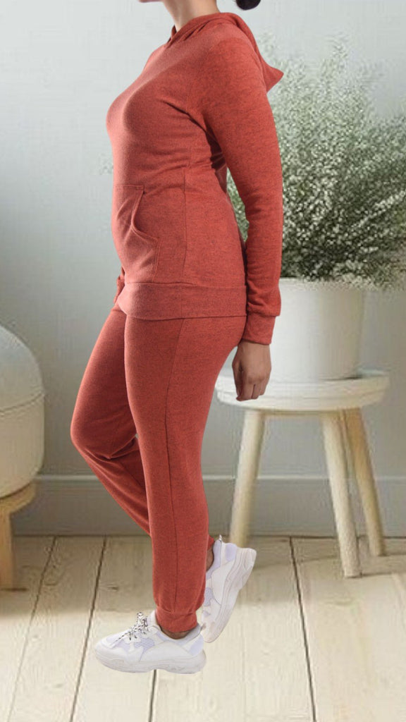 Rust Knit Tracksuit Set - StylePhase SA