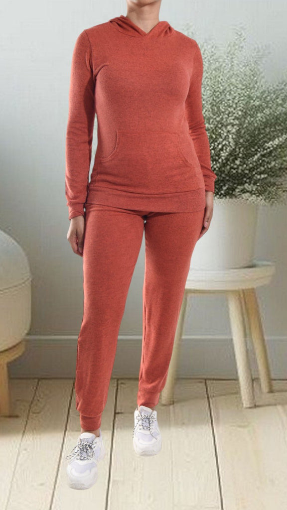 Rust Knit Tracksuit Set - StylePhase SA