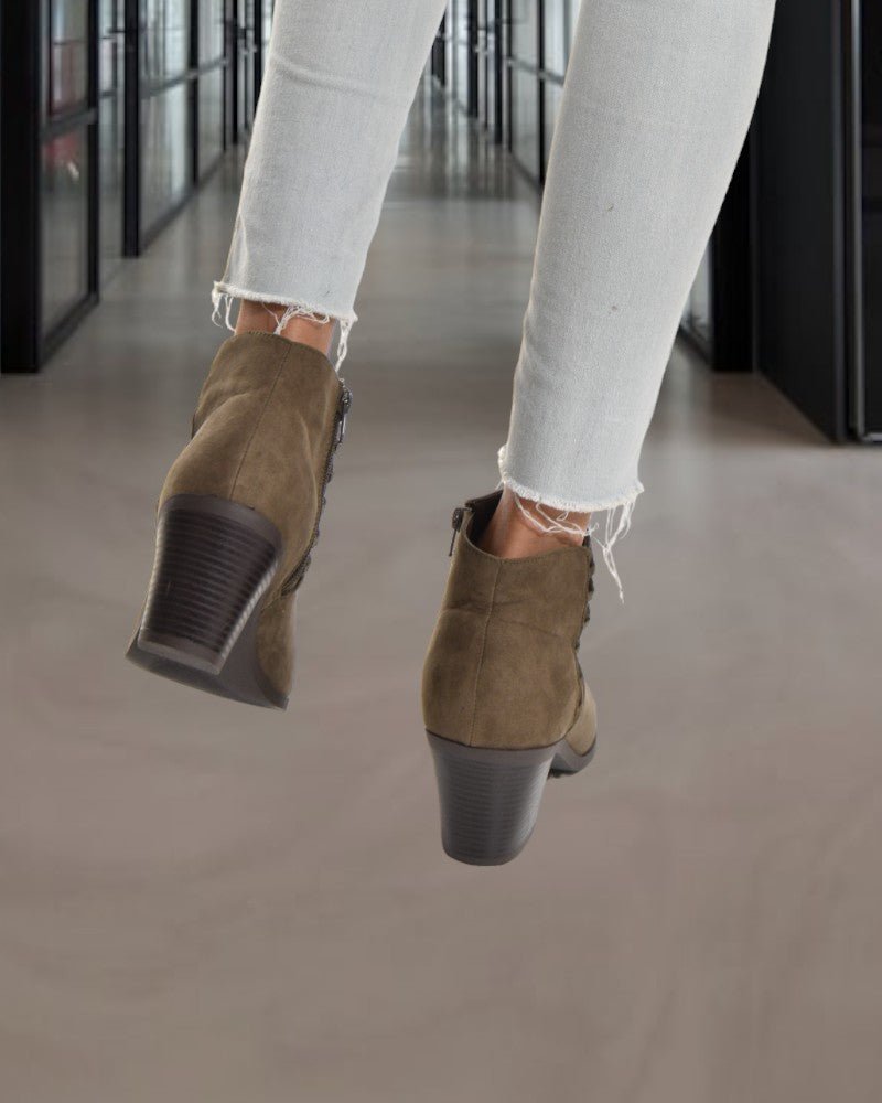 Safiya Olive Boots - StylePhase SA