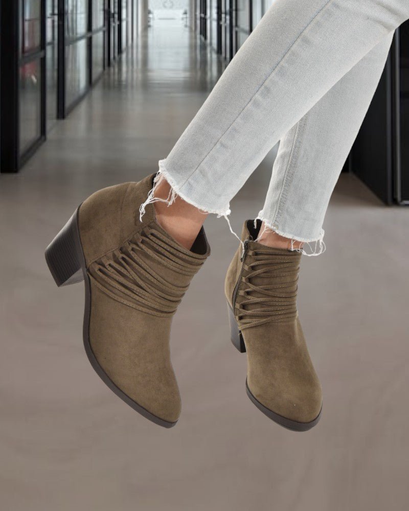 Safiya Olive Boots - StylePhase SA