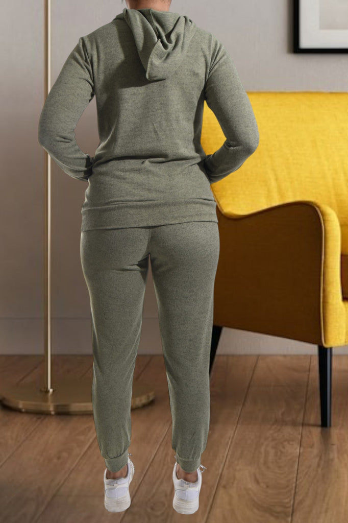 Sage Kangaroo Pocket Tracksuit Set - StylePhase SA