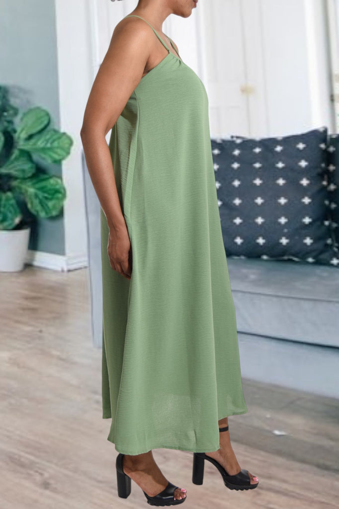 Sage Strappy Maxi Dress - StylePhase SA