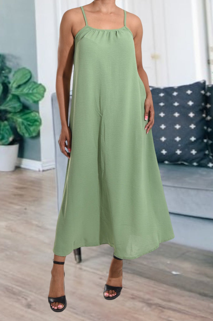 Sage Strappy Maxi Dress - StylePhase SA