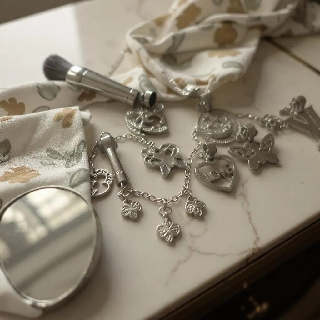 Silver Chain And Charm Set - StylePhase SA