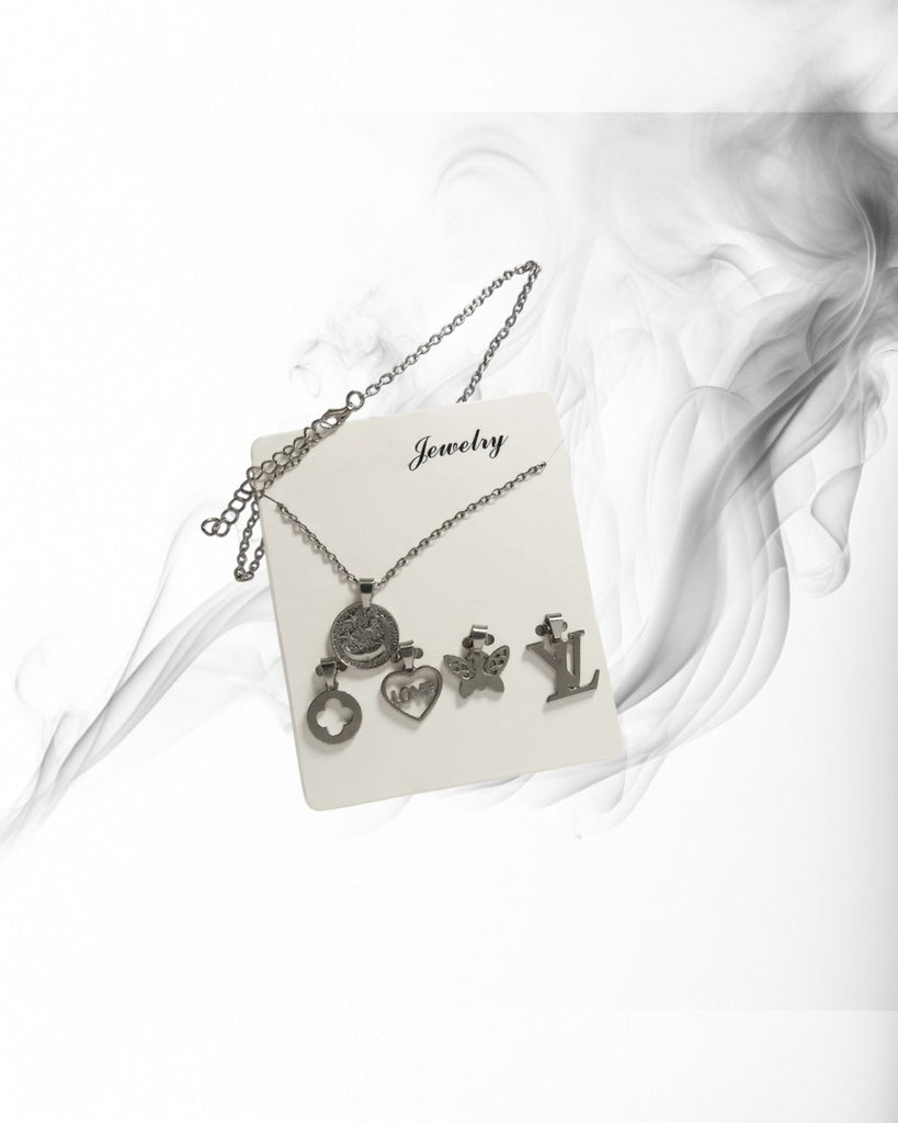 Silver Chain And Charm Set - StylePhase SA