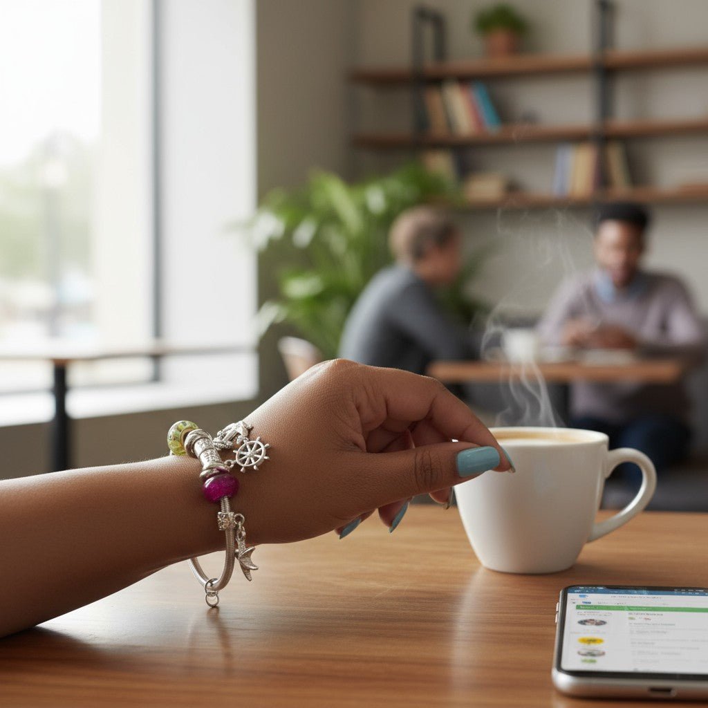 Silver Charm Stretch Bracelet - StylePhase SA