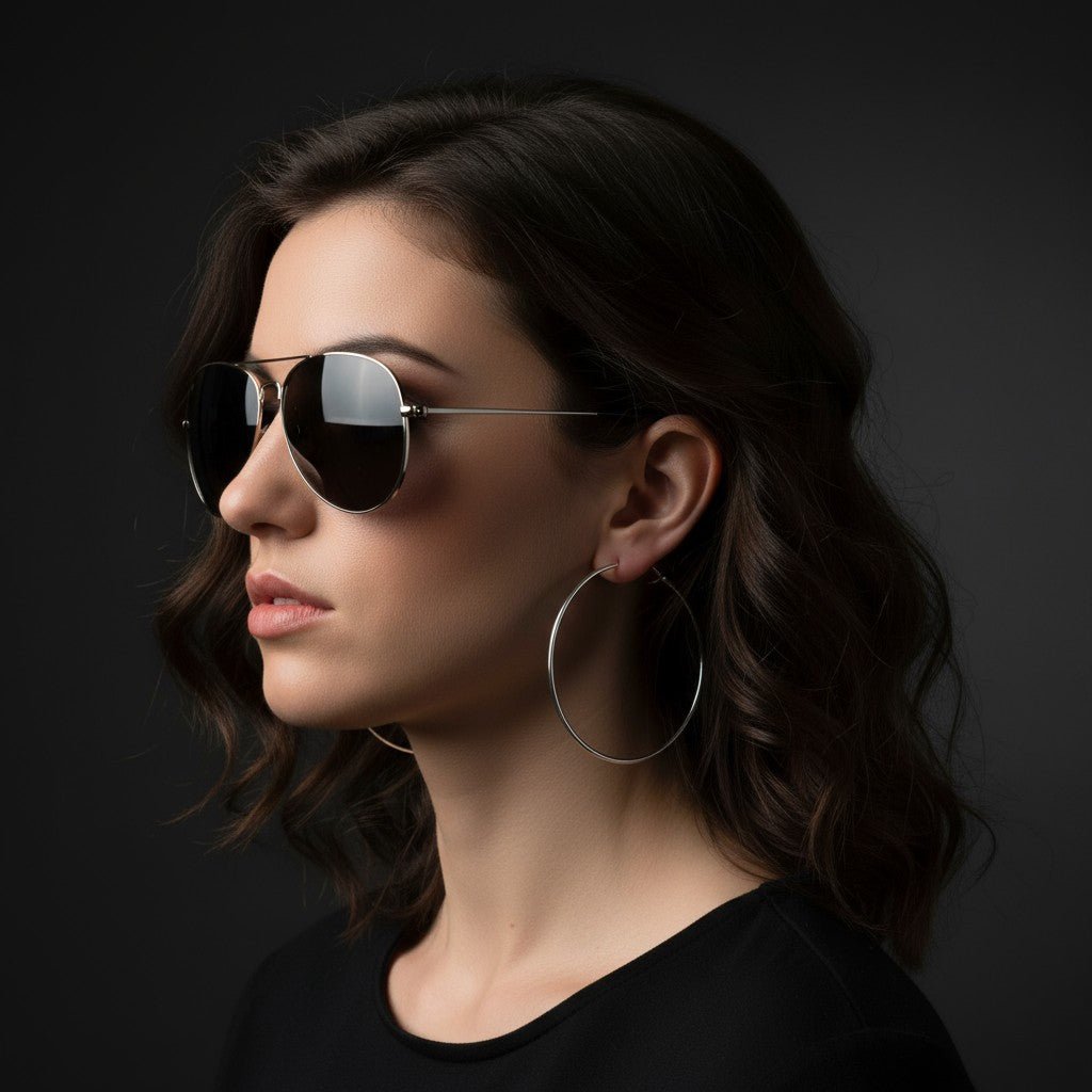 Silver Hoop Earrings - StylePhase SA