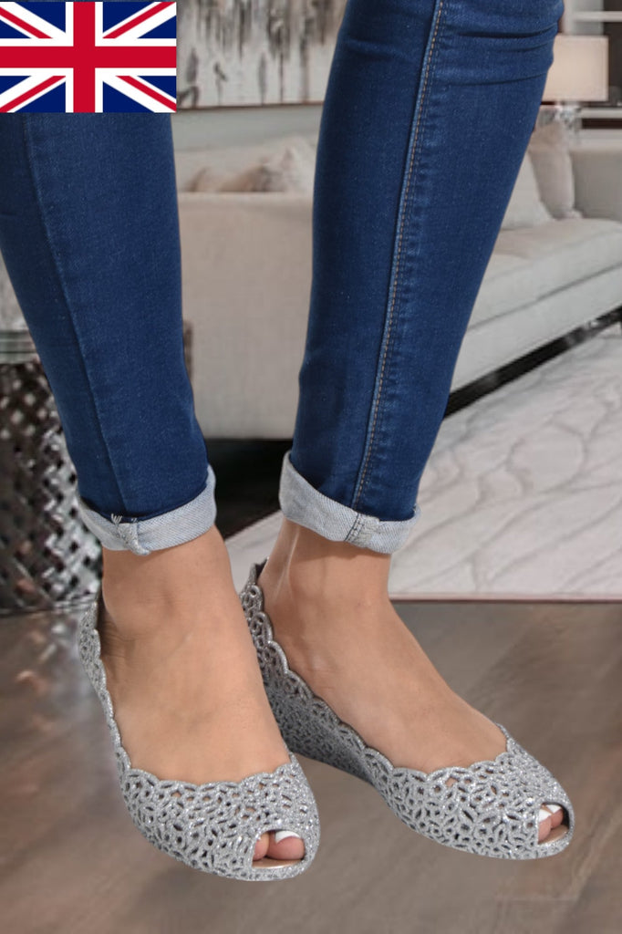 Silver Jelly Wedge Heel - StylePhase SA