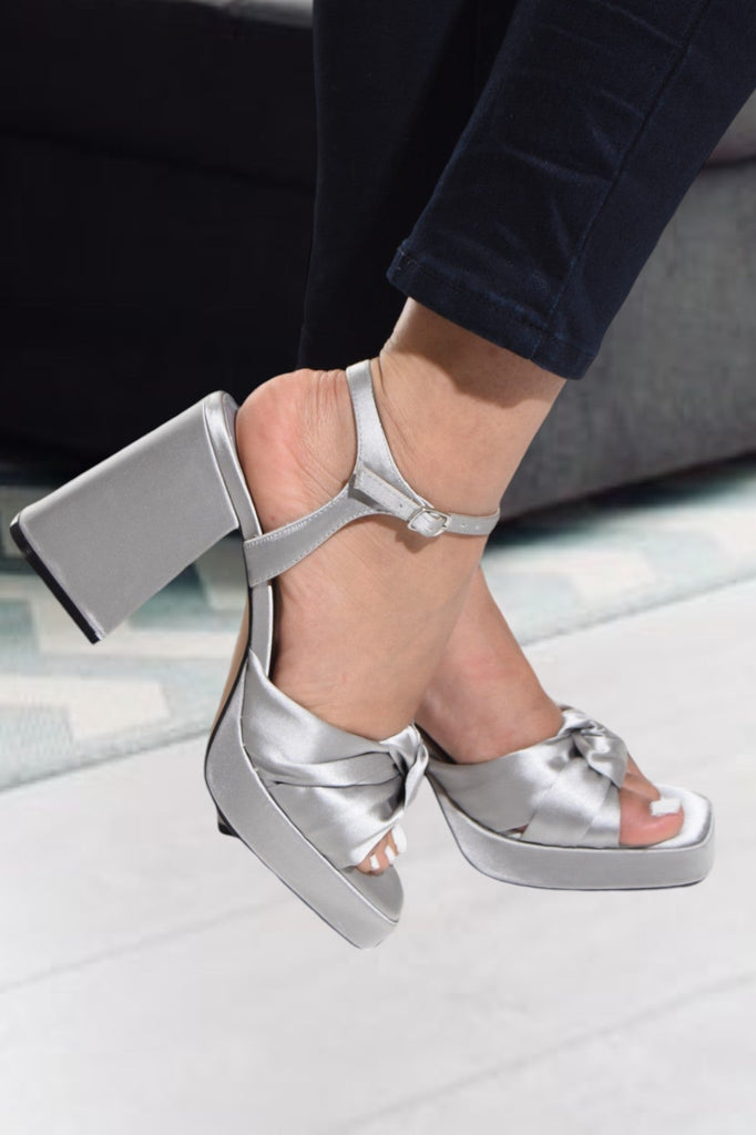 Silver Simply B Heels - StylePhase SA