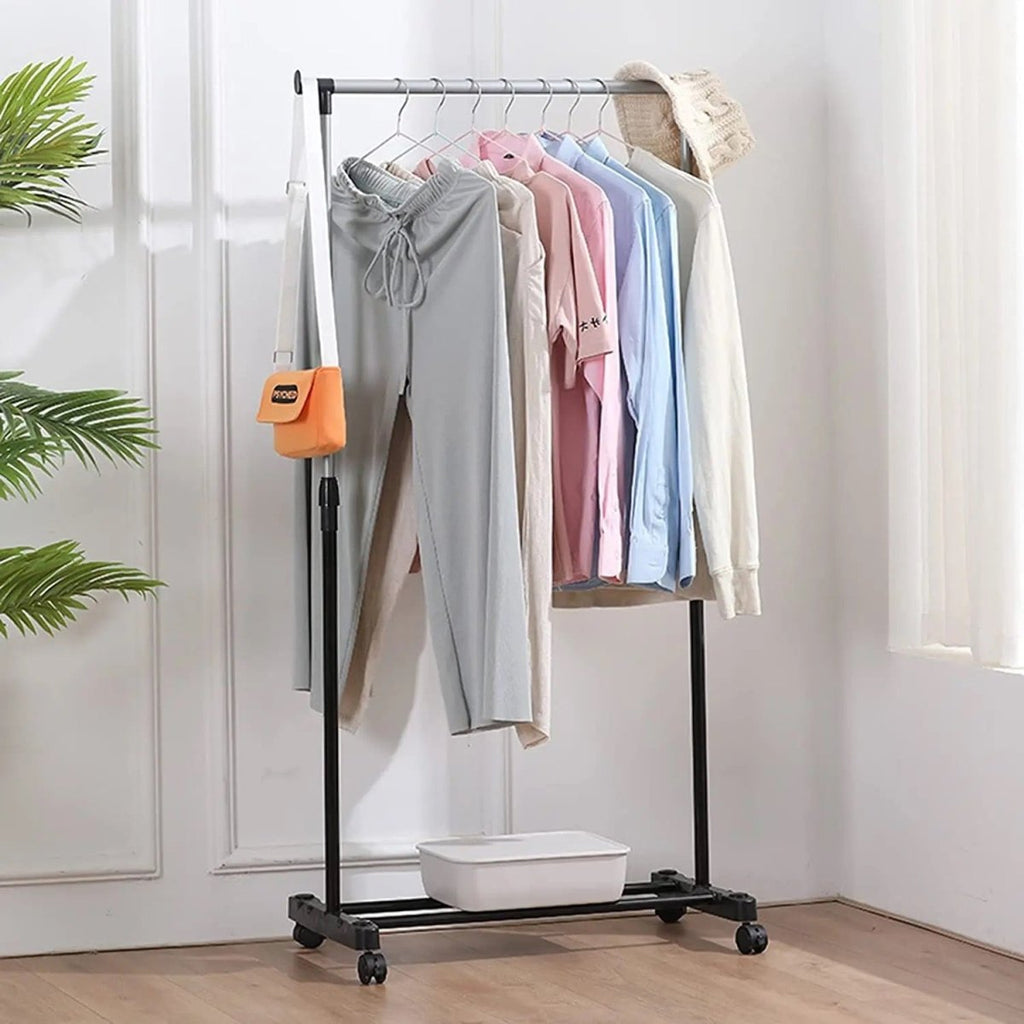 Single Pole Telescopic Clothes Rack - Style Phase Home