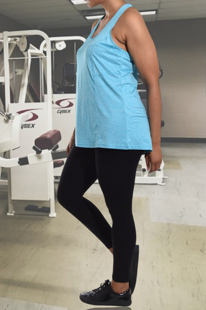 Sky Blue Activewear Vest - StylePhase SA