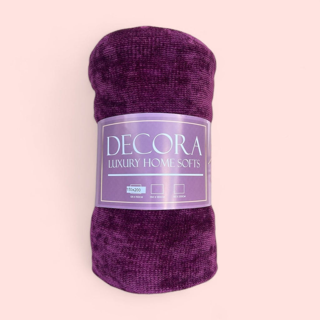 Soft Chenille Knit Blanket - 150 x 200 cm - StylePhase SA