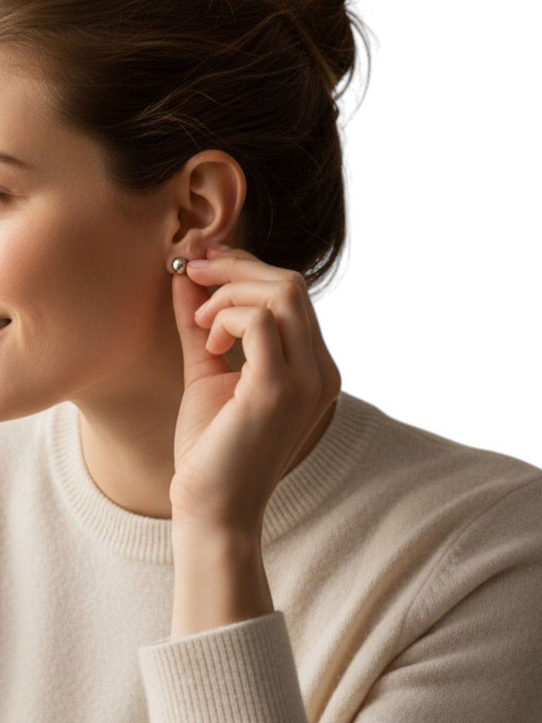 Sterilized Mini Silver Studs - StylePhase SA