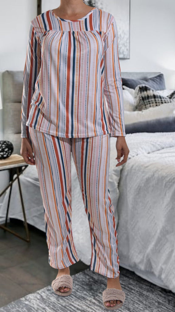 Striped Long Pocket Pj Set - StylePhase SA