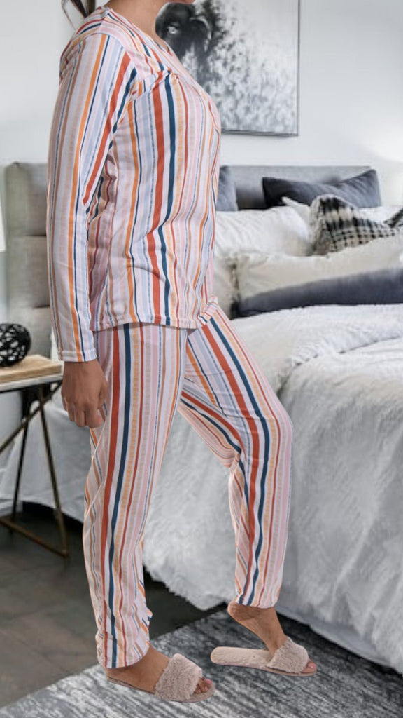 Striped Long Pocket Pj Set - StylePhase SA