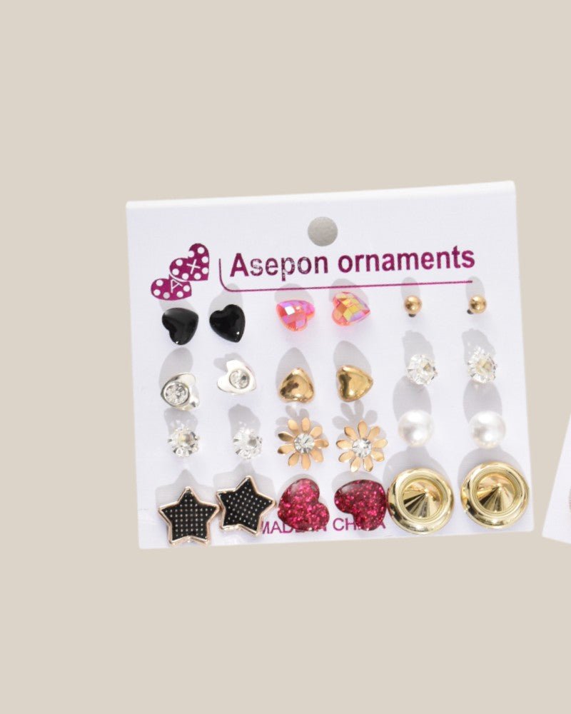 Style Earrings 15 Pairs - StylePhase SA
