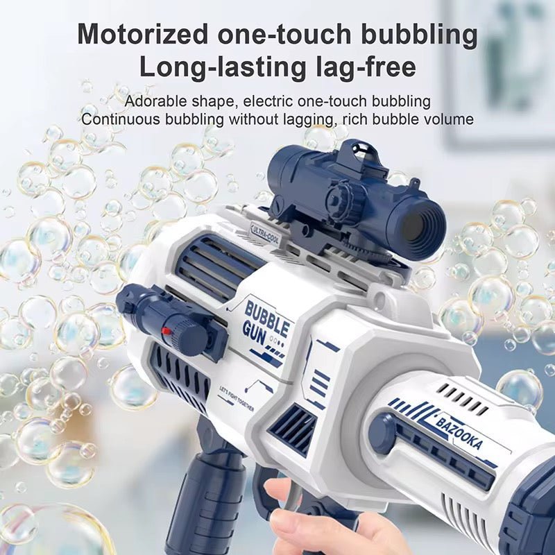 Supersized High Power Electric Automatic Bubble Gun Toy - StylePhase SA