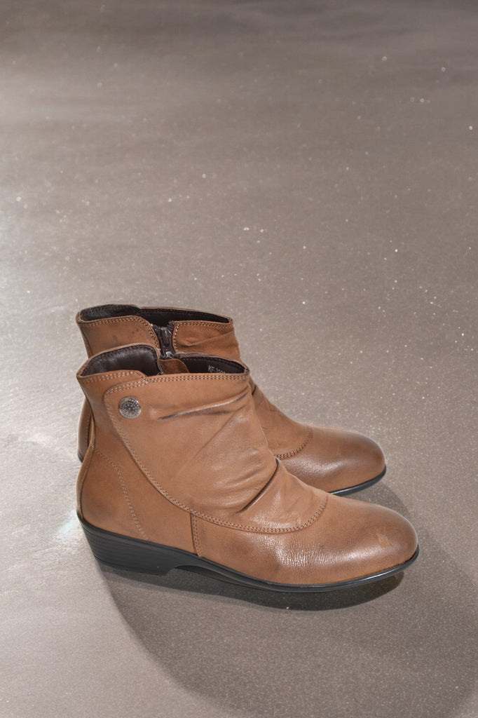 Tan Pavers Ankle Boots - StylePhase SA