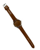 Tan PU Leather Strap Watch - StylePhase SA