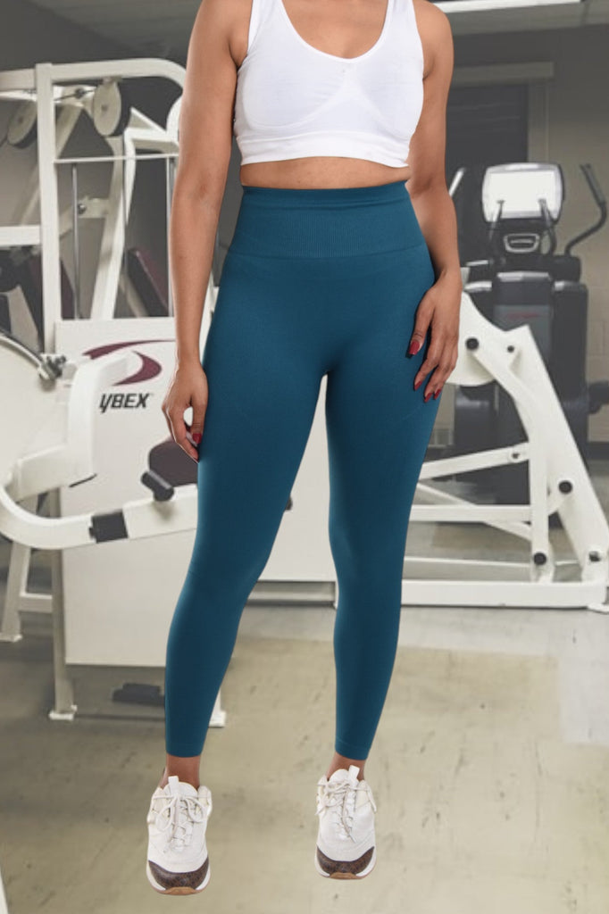 Teal Active Wear Tights - StylePhase SA