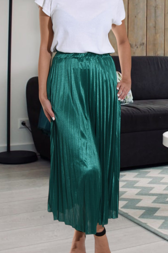 Teal Elasticated Pleated Skirt - StylePhase SA