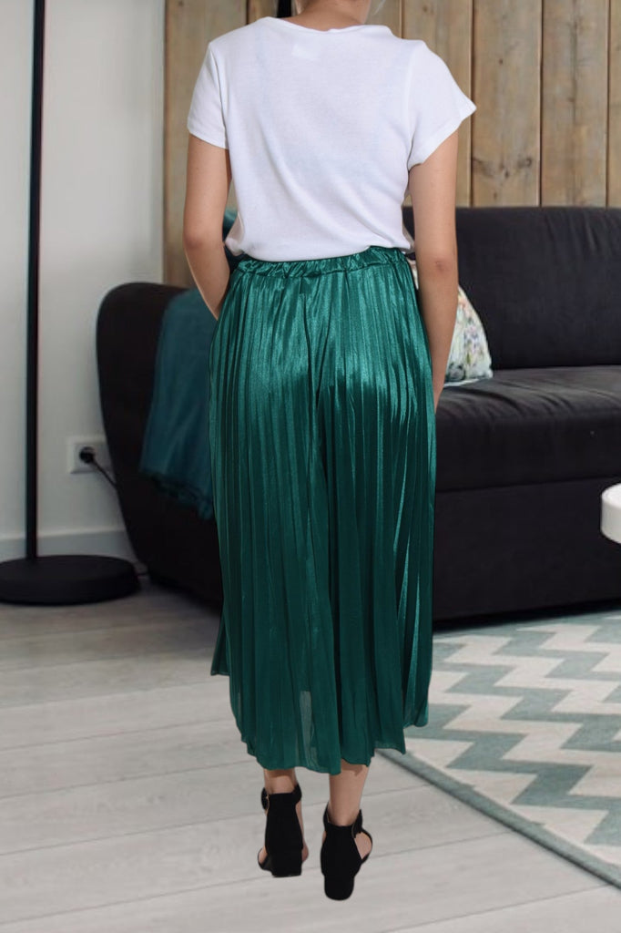 Teal Elasticated Pleated Skirt - StylePhase SA