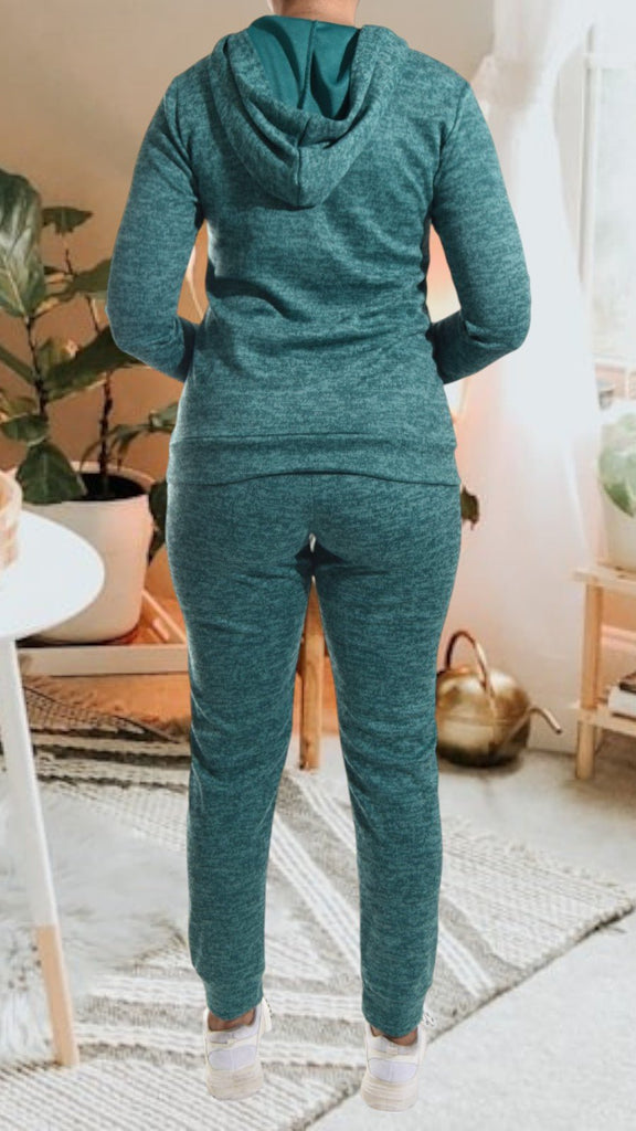 Teal Kangaroo Pocket Tracksuit Set - StylePhase SA