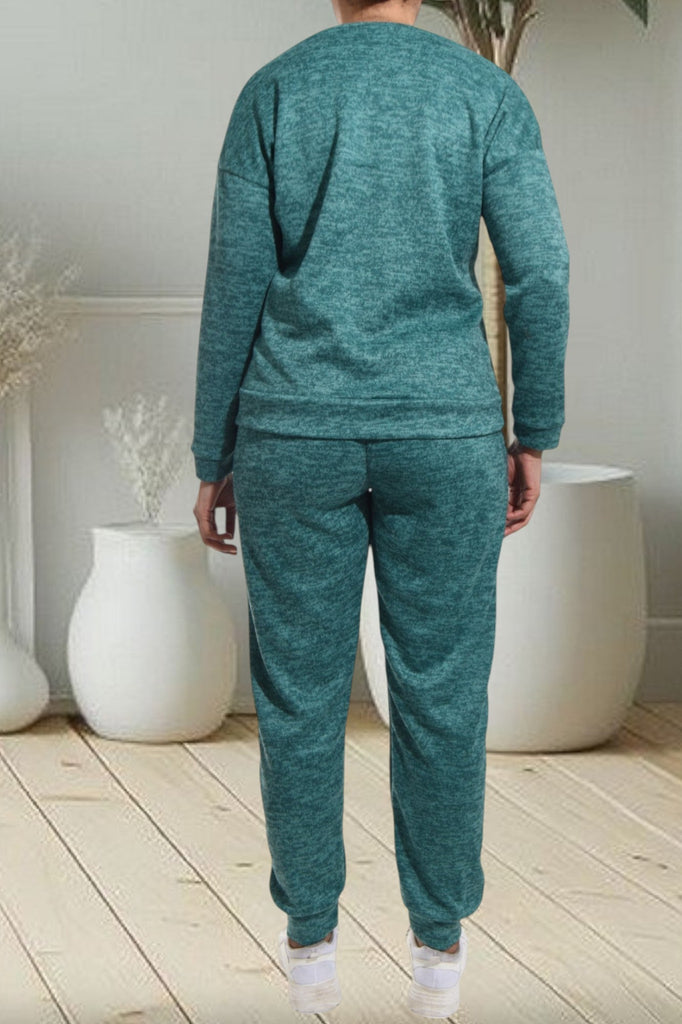 Teal Printed Two Piece Set - StylePhase SA