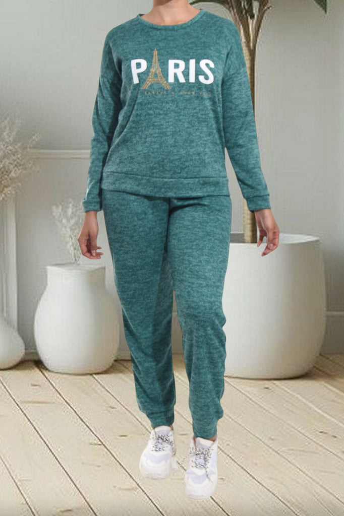 Teal Printed Two Piece Set - StylePhase SA