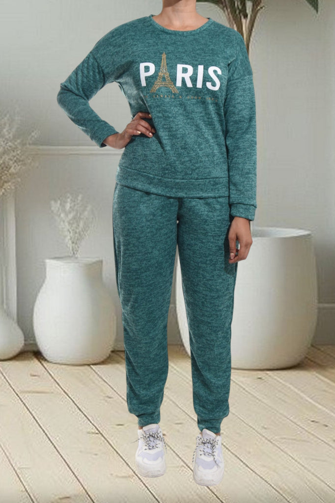 Teal Printed Two Piece Set - StylePhase SA