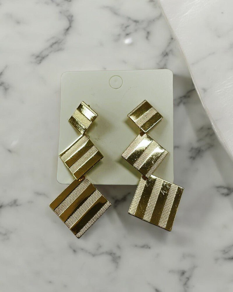 Triple Square Earrings - StylePhase SA