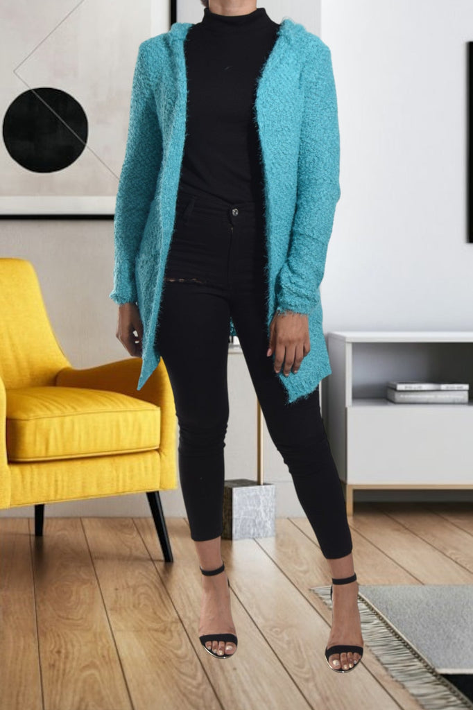 Turquoise Hoody Gilet - StylePhase SA