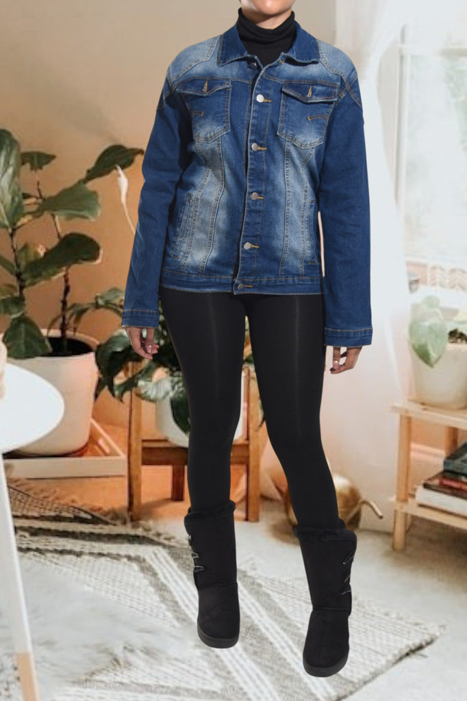 Unisex Dark Denim Jacket - StylePhase SA