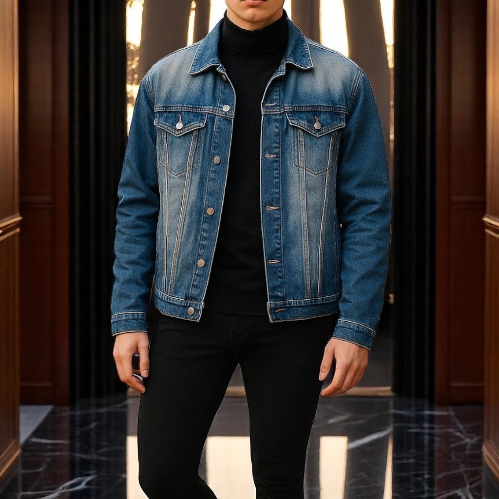 Unisex Dark Denim Jacket - StylePhase SA
