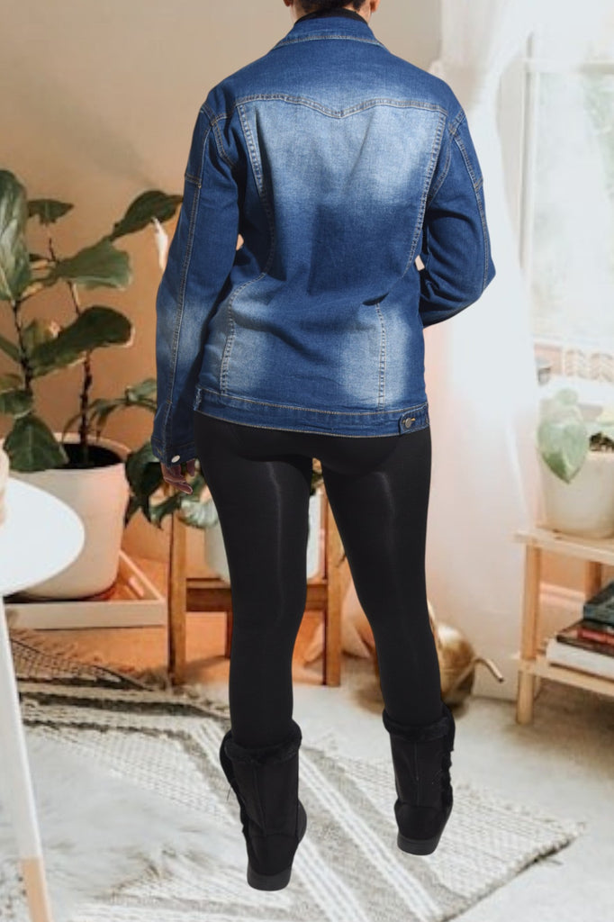 Unisex Dark Denim Jacket - StylePhase SA