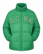 Unisex Green And White Printed Jacket - Conk - StylePhase SA