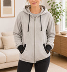 Unisex Grey And Black Waffle Jacket - StylePhase SA