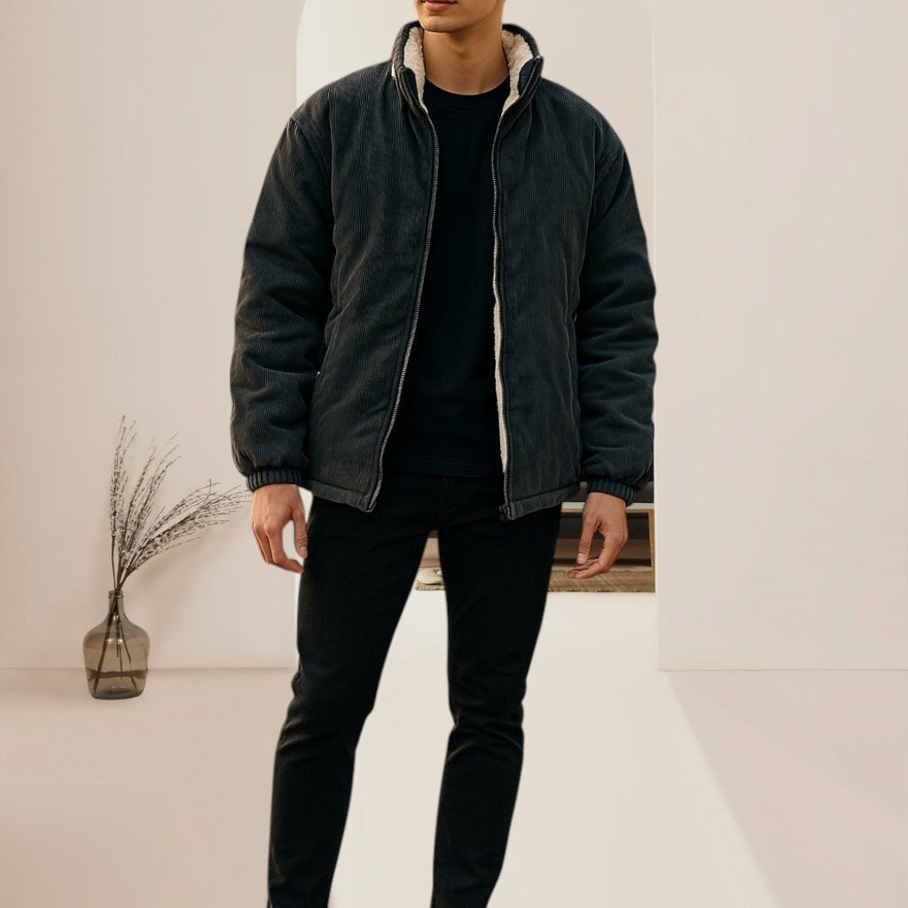 Unisex Grey Corduroy Jacket - StylePhase SA