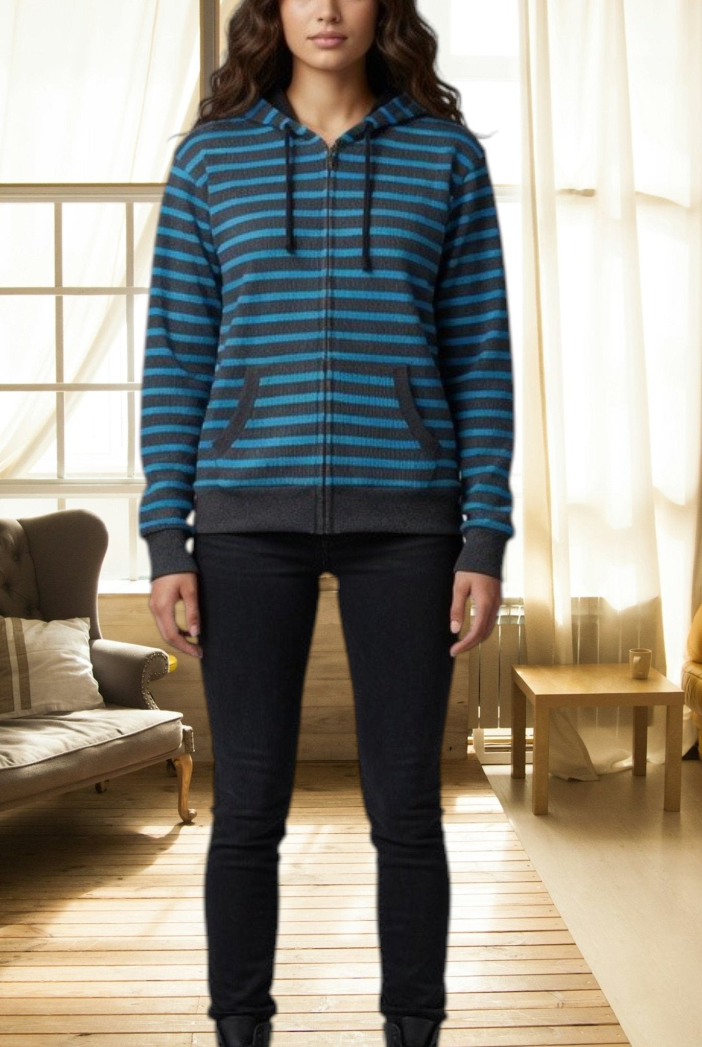Unisex Grey Stripe Waffle Jersey - StylePhase SA