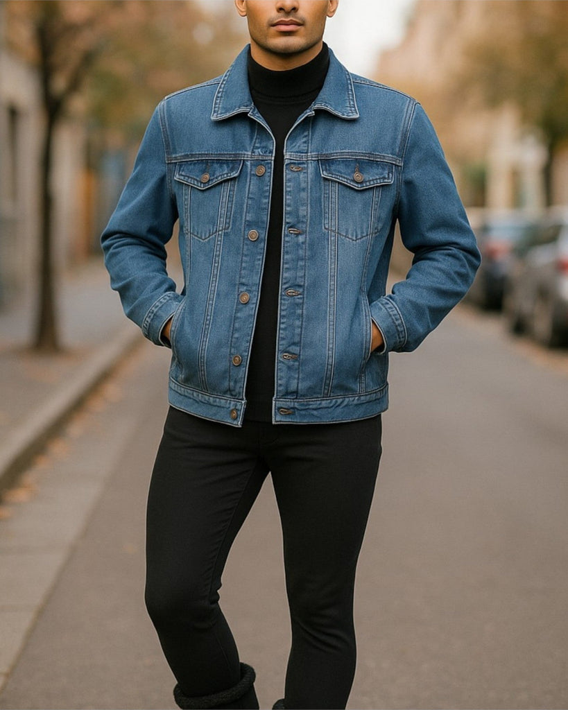 Unisex Light Denim Jacket - StylePhase SA