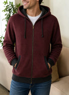 Unisex Maroon And Black Waffle Jersey - StylePhase SA