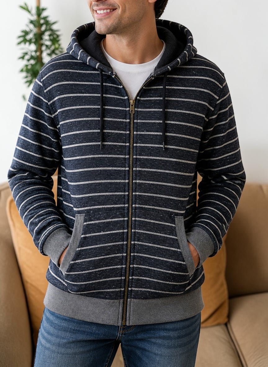 Unisex Navy Stripe Waffle Jersey - StylePhase SA